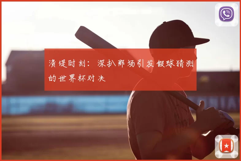溃堤时刻:深扒那场引发假球猜测的世界杯对决