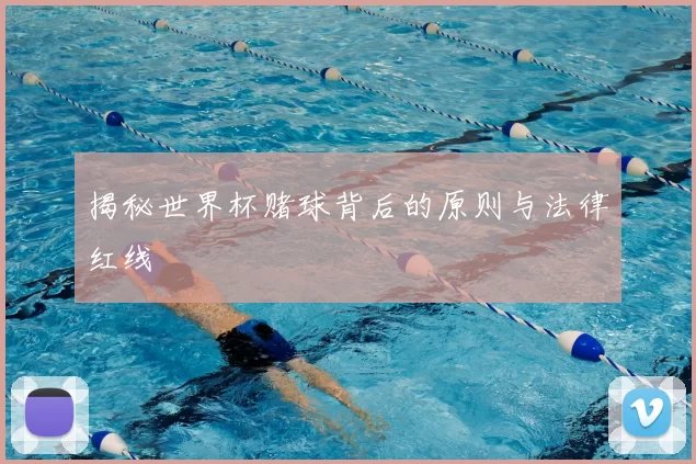 揭秘世界杯赌球背后的原则与法律红线