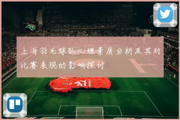 上海羽毛球队心理素质分析及其对比赛表现的影响探讨