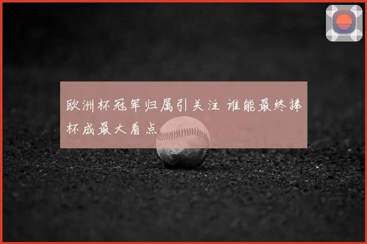 欧洲杯冠军归属引关注 谁能最终捧杯成最大看点