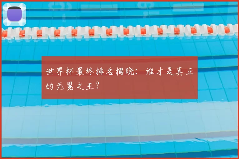 世界杯最终排名揭晓:谁才是真正的无冕之王?