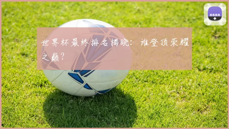 世界杯最终排名揭晓：谁登顶荣耀之巅？