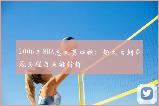 2006年NBA总决赛回顾：热火马刺争冠历程与关键转折